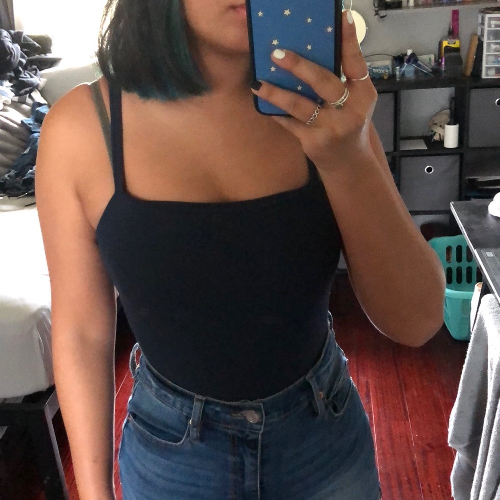 navy tank bodysuit